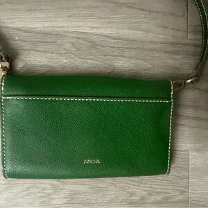 Fossil Emerald Green Crossbody Bag